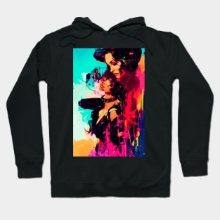 night city cyberpunk, cyberpunk art, neon art v35 Hoodie